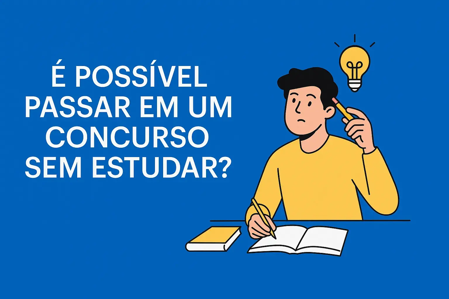 É Possível Passar em Concurso Sem Estudar? A Verdade Revelada